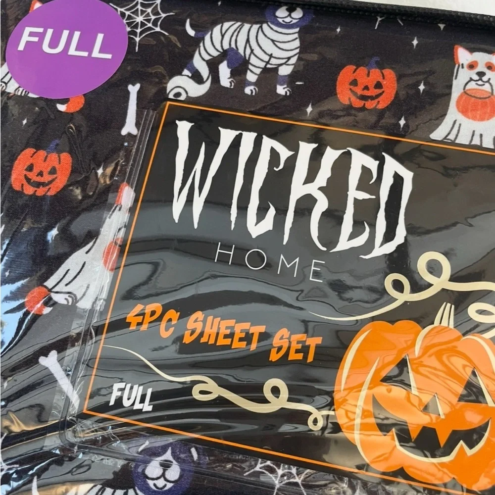 NWT Full size Halloween Sheet Set